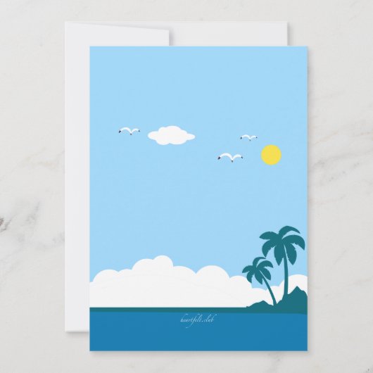 波の招待状 招待状 (裏面)