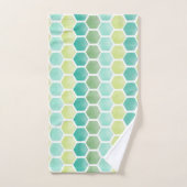 波の掘っ建て小屋の六角形の浴室タオルセット バスタオルセット (ハンドタオル)