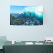 波の旗の下 横断幕 (トレードショー)