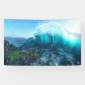 波の旗の下 横断幕 (横)