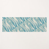 波の日本のパターン ヨガマット (正面(横))