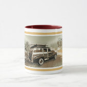 波の日没 マグカップ (中央)