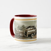 波の日没 マグカップ (正面左)