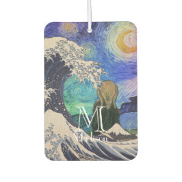 波の星空の夜素晴らしの悲鳴 カーエアーフレッシュナー