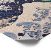 波の星空の夜素晴らしの悲鳴 ポスター (角)