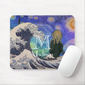 波の星空の夜素晴らしの悲鳴 マウスパッド (マウス)