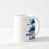 波の来幸せサーファー・サーフ コーヒーマグカップ (正面右)