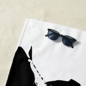 波の横で静かに ビーチタオル (インサイチュ)