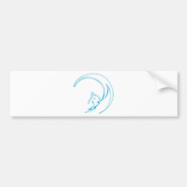 波の流れ バンパーステッカー