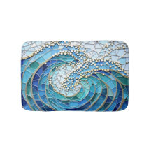 波の海のモザイクアート