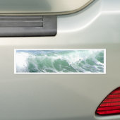 波の海の泡水 バンパーステッカー (車上)