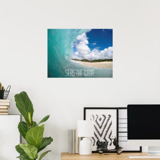 波の海 ポスター (ホームオフィス)