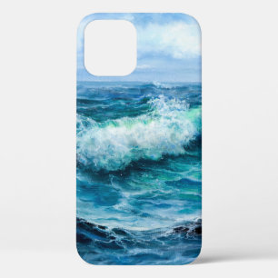 波の海。印象モダン主義，近代主義， m iPhone 12ケース