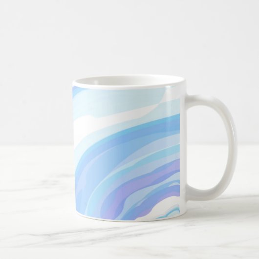波の淡いグラデーション コーヒーマグカップ (右)