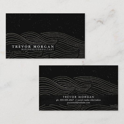 波の渦 名刺 (正面/裏面)