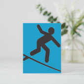 波の漫画に乗る ポストカード (スタンド正面)