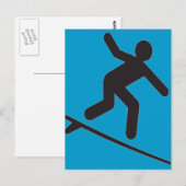 波の漫画に乗る ポストカード (正面/裏面)