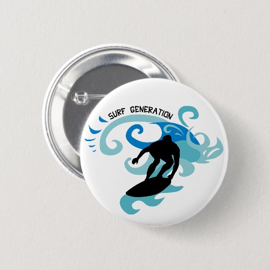 波の生成 缶バッジ (正面&裏面)