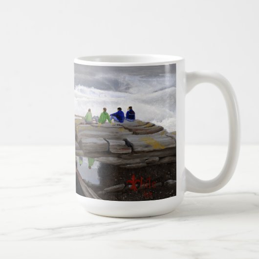 波の監視者たち コーヒーマグカップ (右)