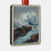 波の眺め メタルオーナメント (右)