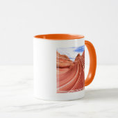 波の砂岩の形成 マグカップ (正面右)