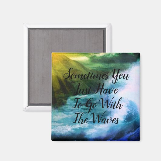 波の磁石と一緒に行く マグネット (正面/裏面)