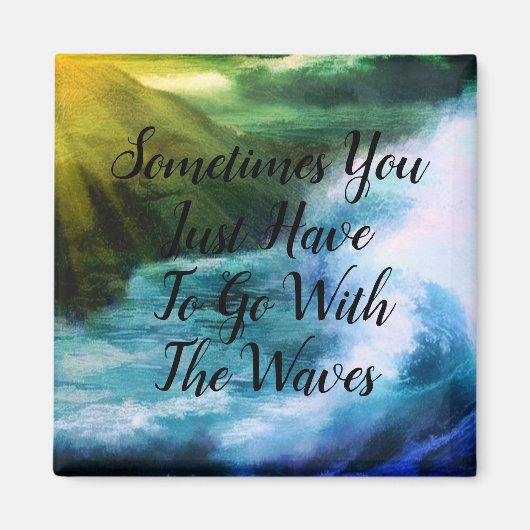 波の磁石と一緒に行く マグネット (正面)