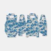 波の素晴らし模様航海の青い波 フェイバーボックス (折り畳みなし)