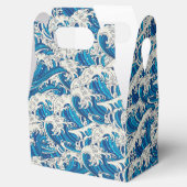 波の素晴らし模様航海の青い波 フェイバーボックス (オープン)