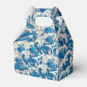 波の素晴らし模様航海の青い波 フェイバーボックス (正面サイド)