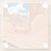 波の色 ガラスコースター (裏面)