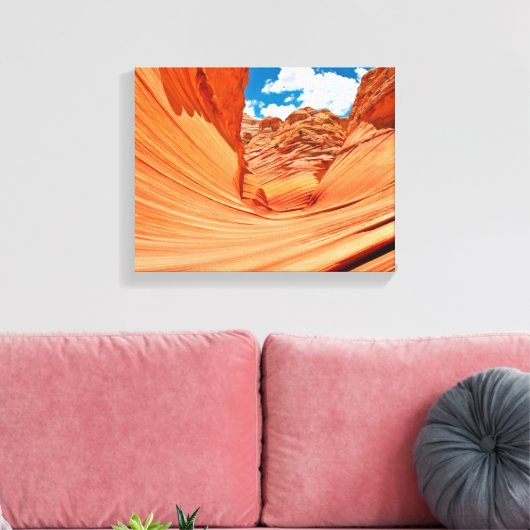 波の色 キャンバスプリント (インサイチュ (リビング))