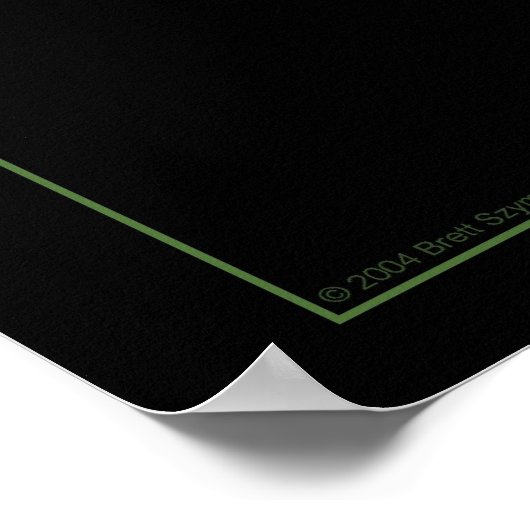 波の色 ポスター (角)