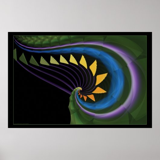 波の色 ポスター (正面)