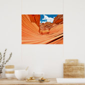 波の色 ポスター (キッチン)