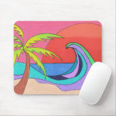 波の色 マウスパッド (マウス)