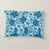波の花のハイビスカスパターン アクセントクッション (裏面)