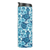 波の花のハイビスカスパターン タンブラー (回転右)