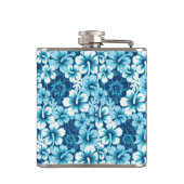 波の花のハイビスカスパターン フラスク (裏面)