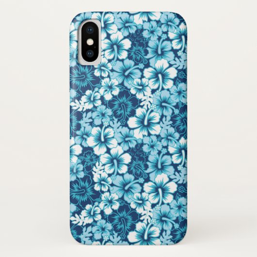 波の花のハイビスカスパターン Case-Mate iPhoneケース (裏面)
