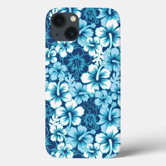 波の花のハイビスカスパターン Case-Mate iPhoneケース (裏面)