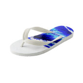 波の衝突 キッズビーチサンダル (アングル)