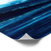 波の衝突 ポスター (角)