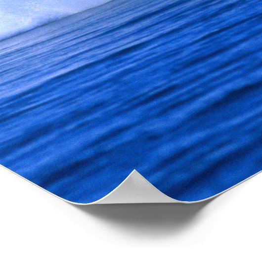 波の衝突 ポスター (角)