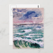 波の衝突 ポストカード (正面/裏面)