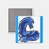 波の衝突 マグネット (正面/裏面)