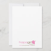 波の誕生日かベビーシャワーの招待状をつかまえて下さい 招待状 (裏面)