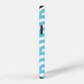 波の青い海のテクスチャ iPhoneケース (右側面)