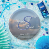 波の音を聞結婚く ペーパープレート (パーティー)