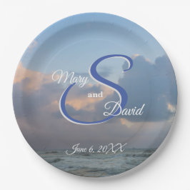 波の音を聞結婚く ペーパープレート